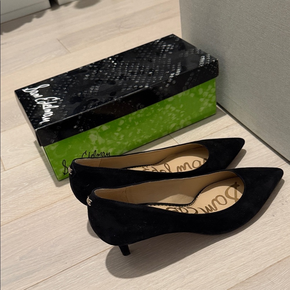 Sam Edelman Black Suede Heels